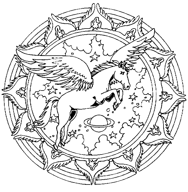 Mandala cheval